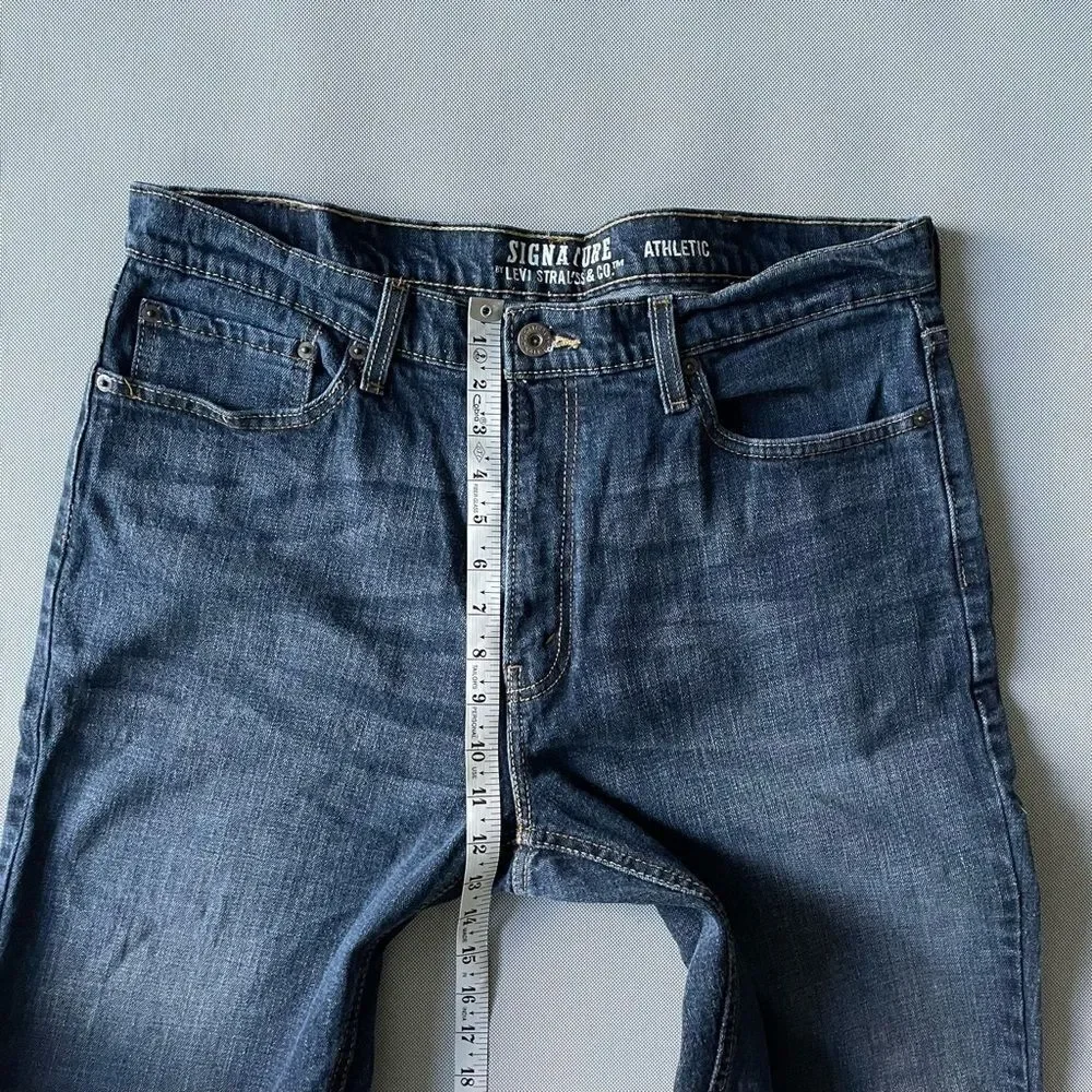 Levi Strauss Signature Athletic Fit Denim Jeans Men’s Size 38x32